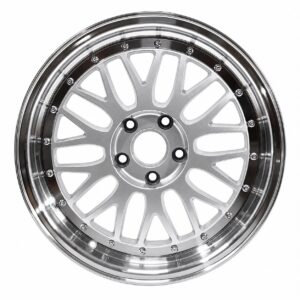 Maxilite Le Mans Style 8,5x17 ET30 Silber Glanzgedreht für BMW Z3 E36 E46 & Mercedes W201 W124 W210 W211